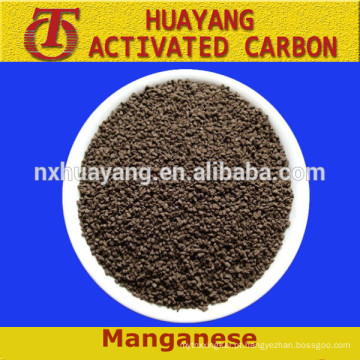 Material de filtro do preço do areia do dióxido do manganês para o tratamento da água